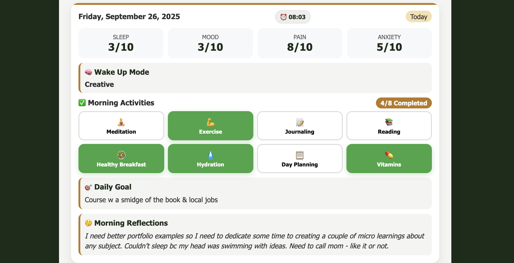 Why I created my own personal tracking app